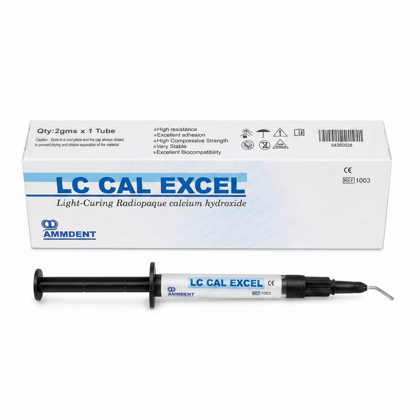 Ammdent LC Cal Excel Light-Curing Radiopaque Calcium Hydroxide