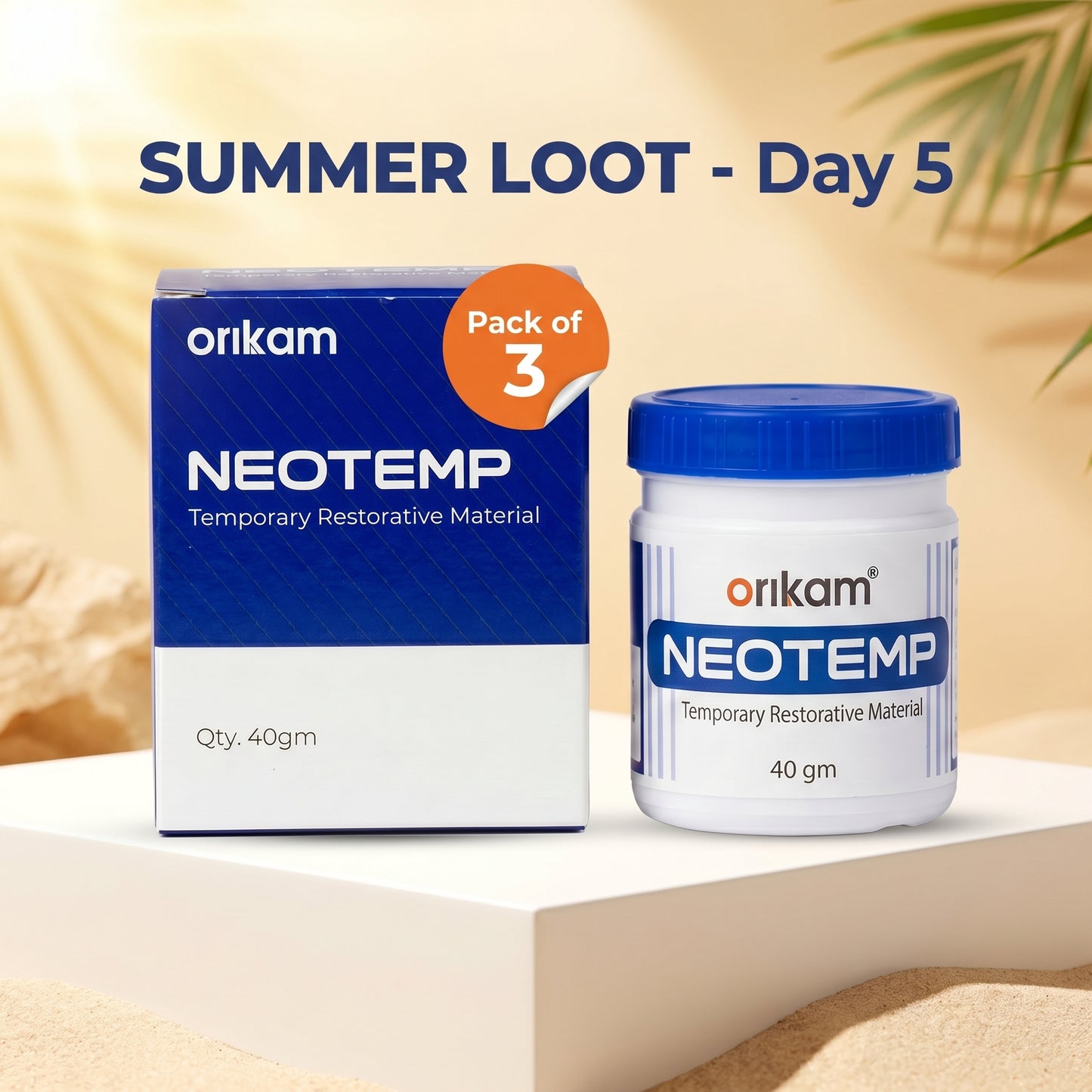 NEOTEMP Temporary filling | PACK OF 3 | Summer LOOT