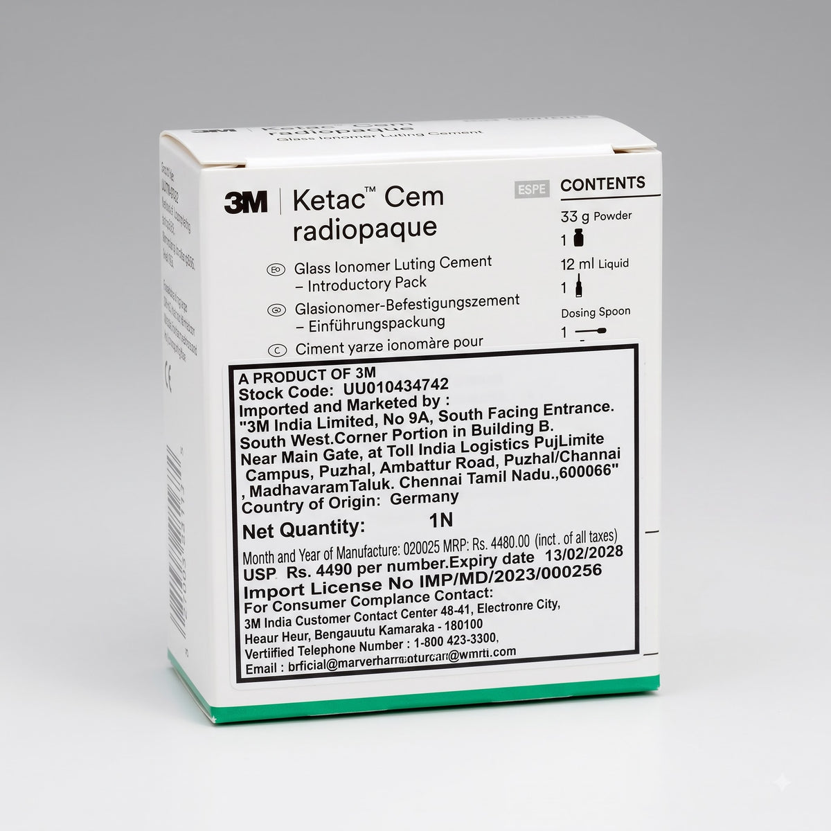 3M ESPE Ketac Cem Radiopaque | Permanent Glass Ionomer Luting Cement
