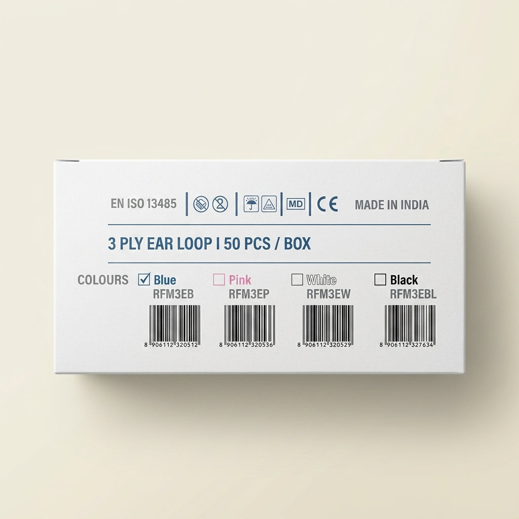 3 Ply Ear Loop Face Mask | 50 Pcs/Box