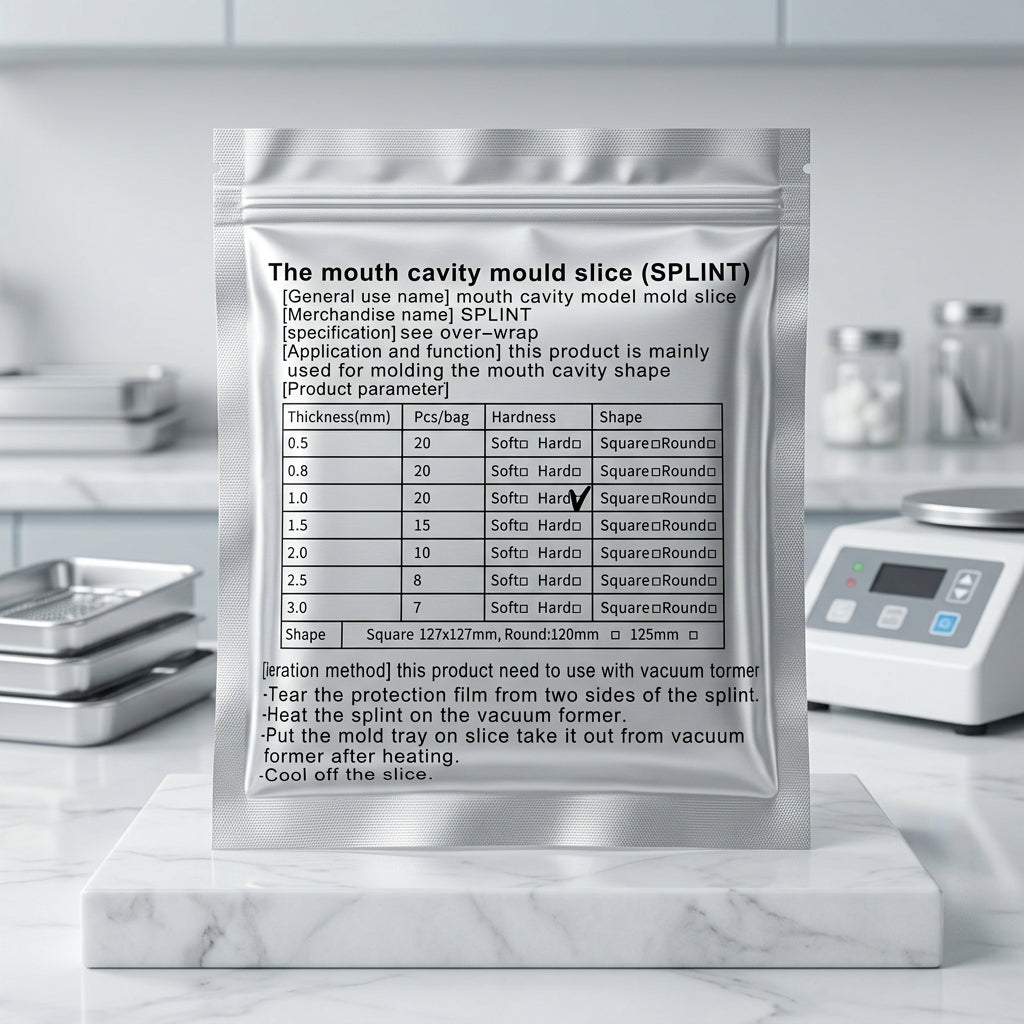 The Mouth Cavity Mould Slice (SPLINT) | Retainer Sheet