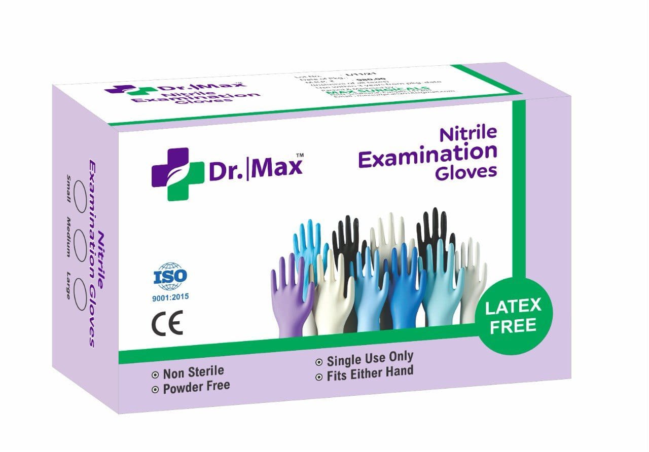 Nitrile Examination Gloves 1*Box of 100 Gloves