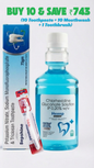 Oral Care Mega Combo – 10 Sepshine Toothpaste (75g) + 10 Chlorhexidine Mouthwash + 1 Parodontax Toothbrush
