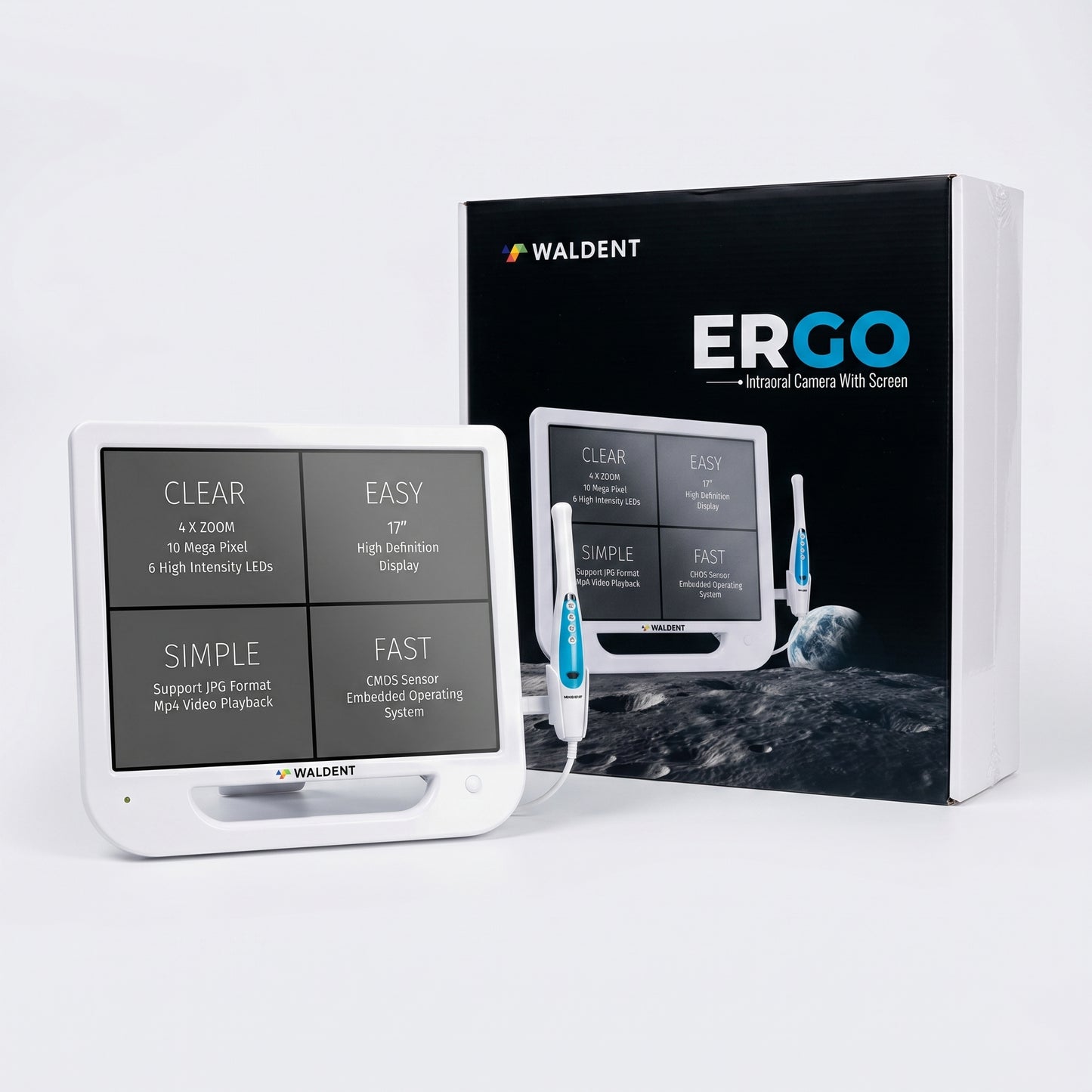 Waldent Ergo Intraoral Camera with 17" LED Screen