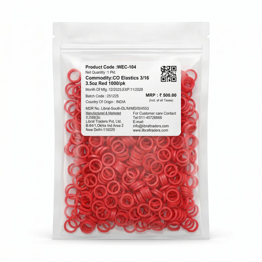 CO Elastics 3/16 3.05oz Red 1000/pk