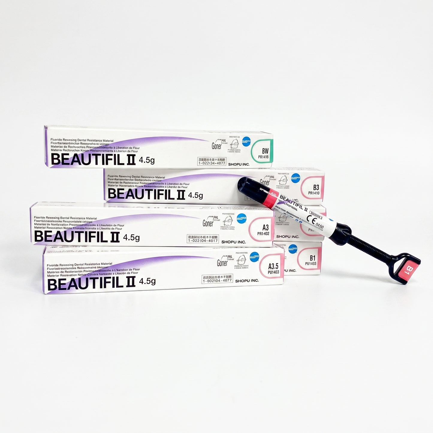 Shofu Beautifil II Composite Kit | 5 Syringe (without Bond)